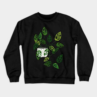 Monstera obliqua plant Crewneck Sweatshirt